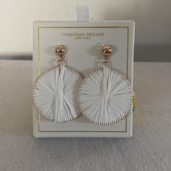 Christian Siriano Jewelry Christian Siriano White Earrings Poshmark